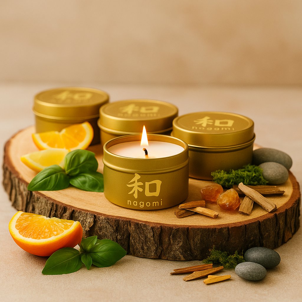 4 Nature Connection luxury scented candles by Nagomi Candles