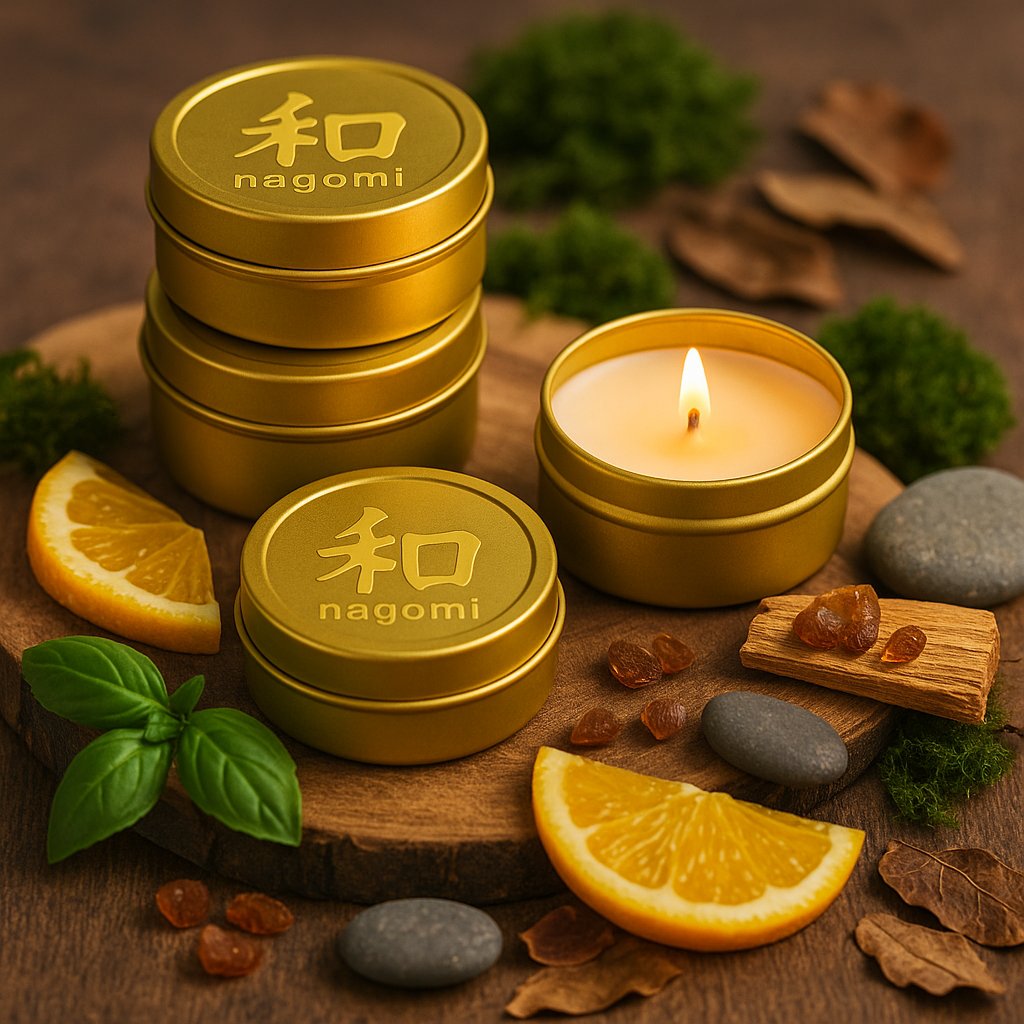 4 Nature Connection luxury scented candles by Nagomi Candles