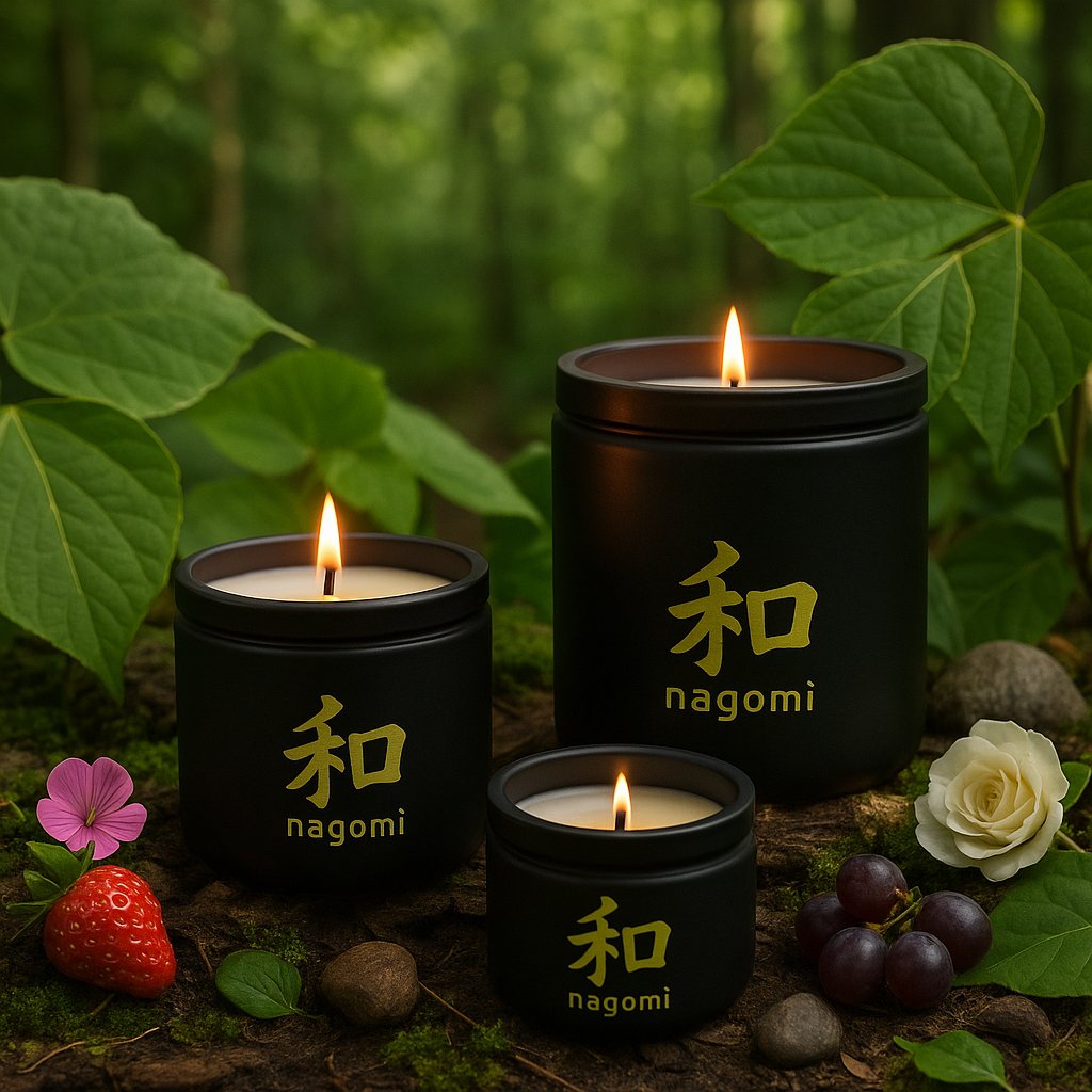 3 Tenacious Bloom luxury scented candles by Nagomi Candles