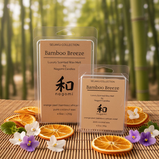 Bamboo Breeze morning wax melts with orange - 100% coconut wax