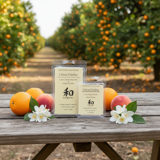 Citrus Vitality midday wax melts with orange - 100% coconut wax