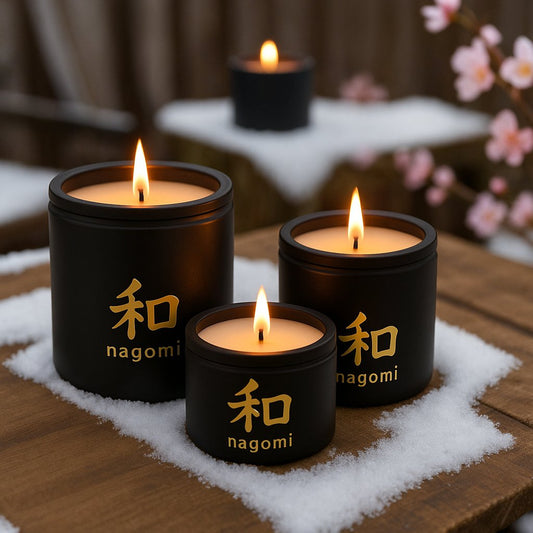 3 Eternal Ascent luxury scented candles by Nagomi Candles