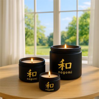 Three Candles in a summer scene