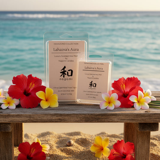 Lahaina's Aura welcoming wax melts with citrus - 100% coconut wax