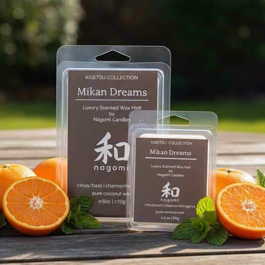 Mikan Dreams seasonal wax melts with citrus - 100% coconut wax