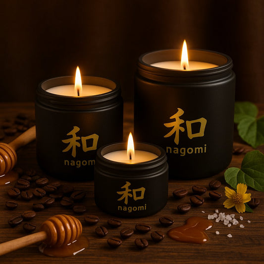 3 Minful Brew luxury scented Candles by Nagomi Candles