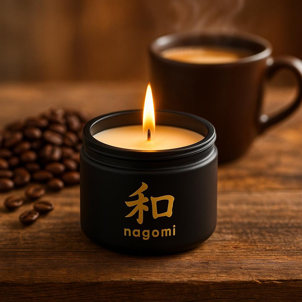 4 oz Mindul Brew luxury scented candle by Nagomi Candles