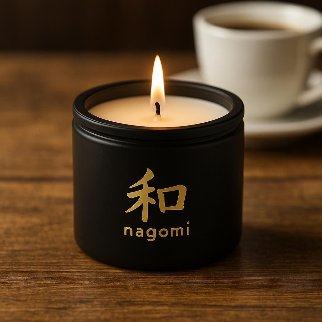 8 oz Mindful Brew luxury cented candle by Nagomi Candles