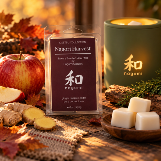 6 oz Nagori Harvest coconut wax melts with apple, ginger, cedar and autumn accents