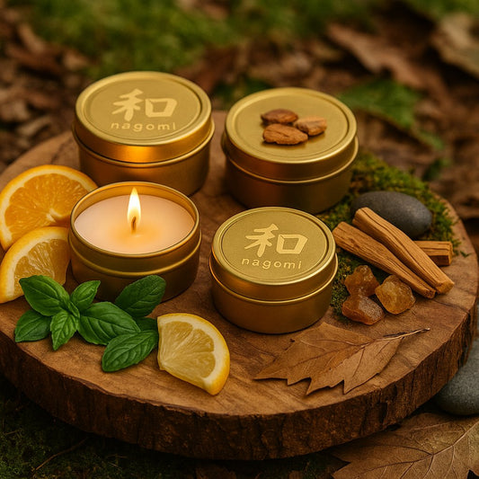 4 Nature Connection luxury scented candles by Nagomi Candles
