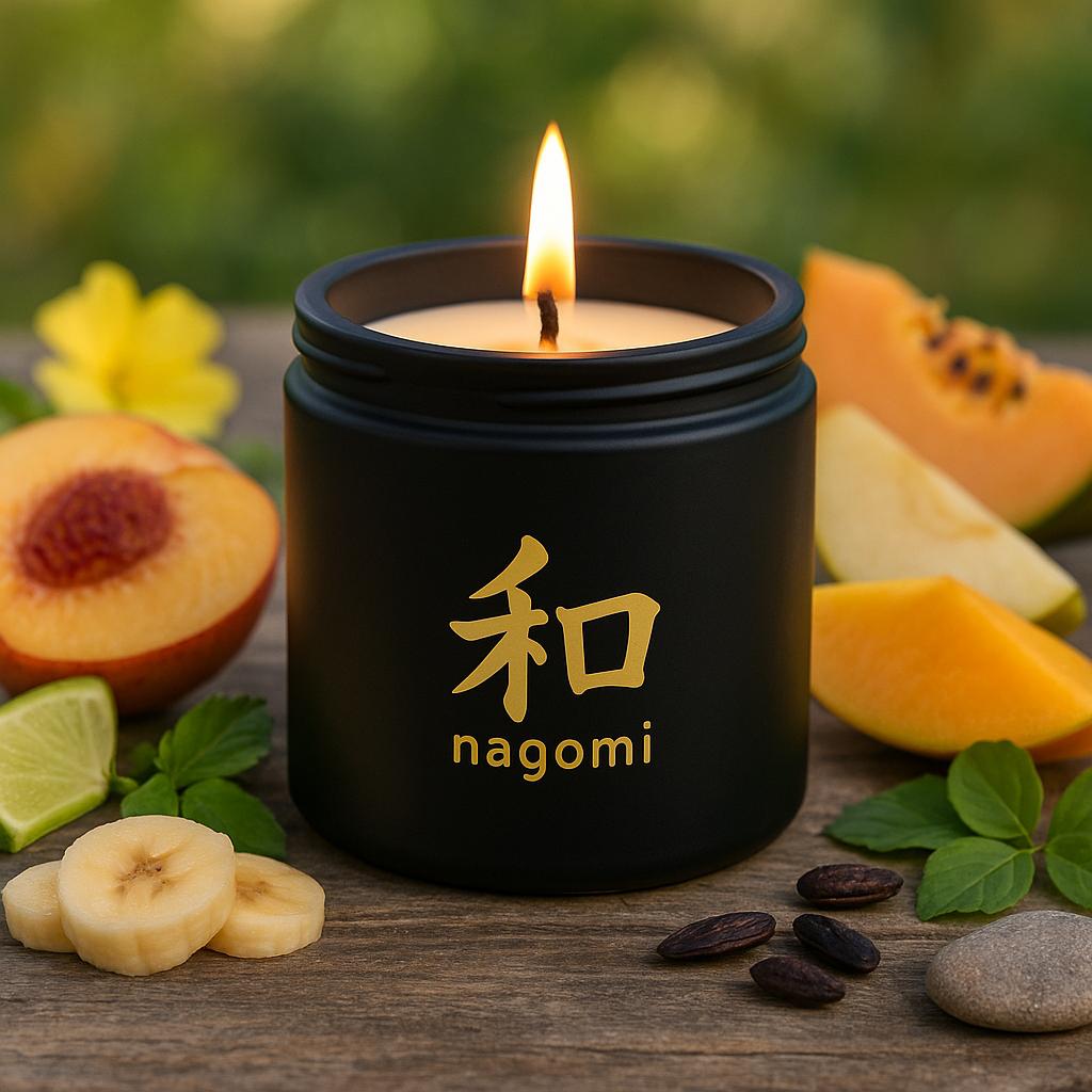 12 oz Peach Serenity luxury scented candle by Nagomi Candles