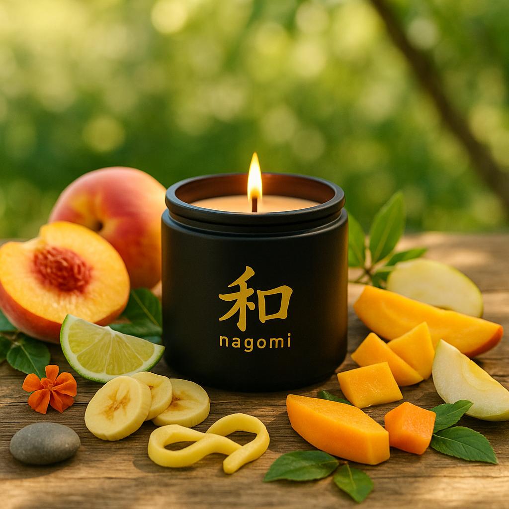 4 oz Peach Serenity luxury scented candle by agomi Candles