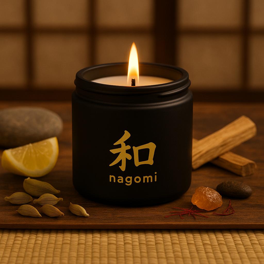 4 oz Sacred Balance luxury scented candle by Nagomi Candles