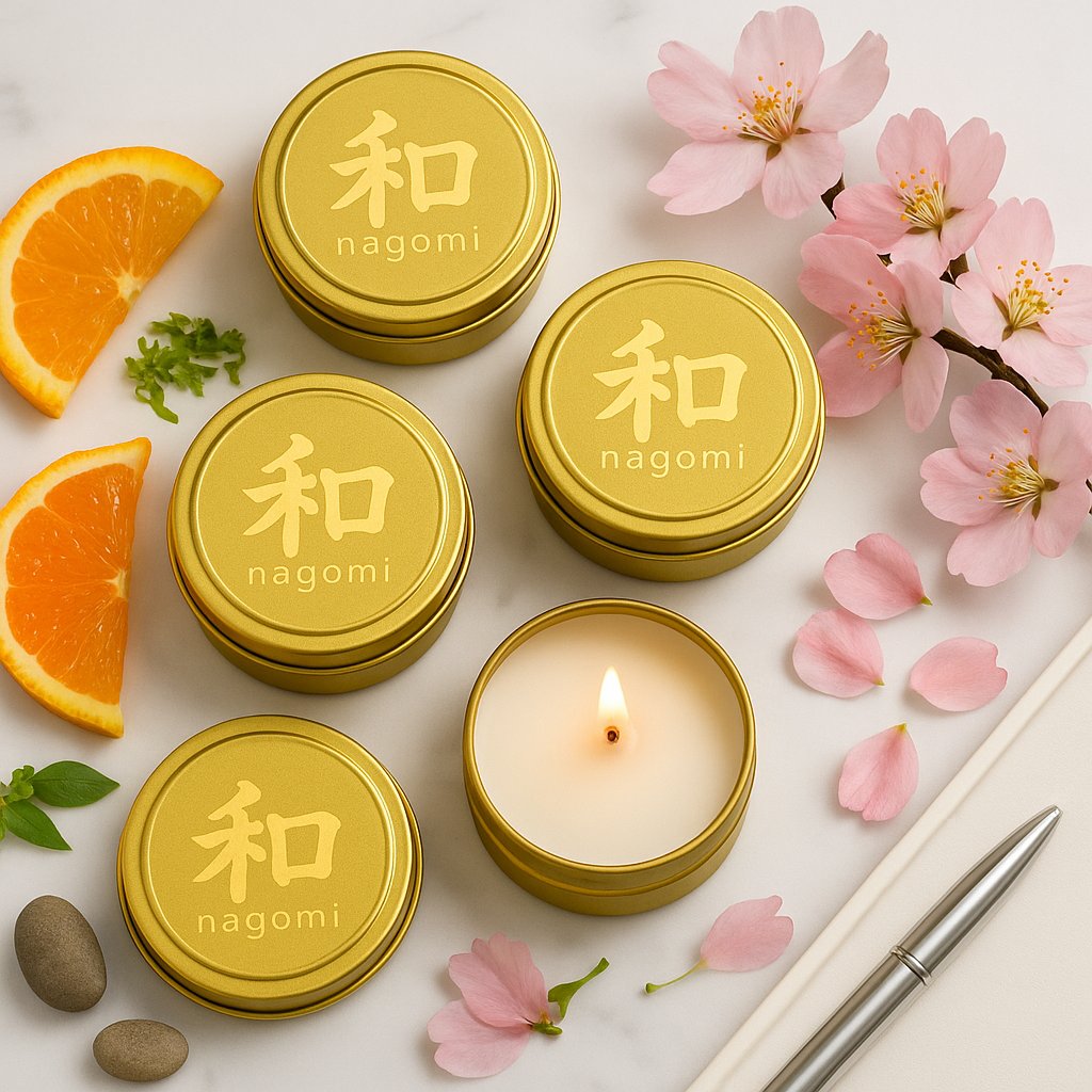 4 Uplifting Balance luxury scented candles by Nagomi Candles
