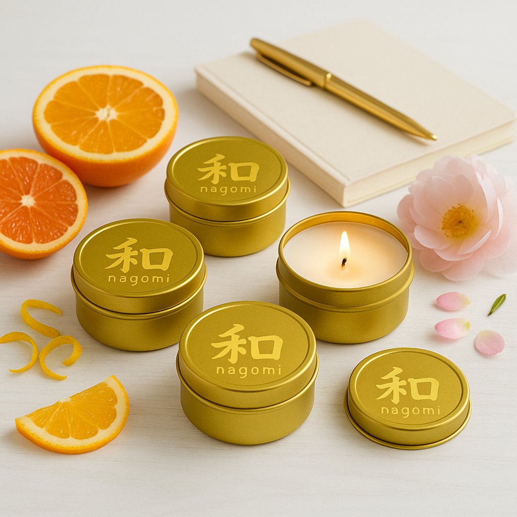 4 Uplifting Balance luxury scented candles by Nagomi Candles