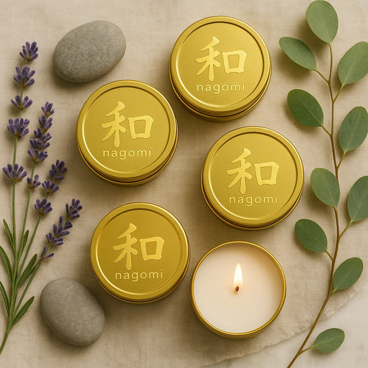 4 "Wellness Duo" luxury scented mini candles by Nagomi Candles