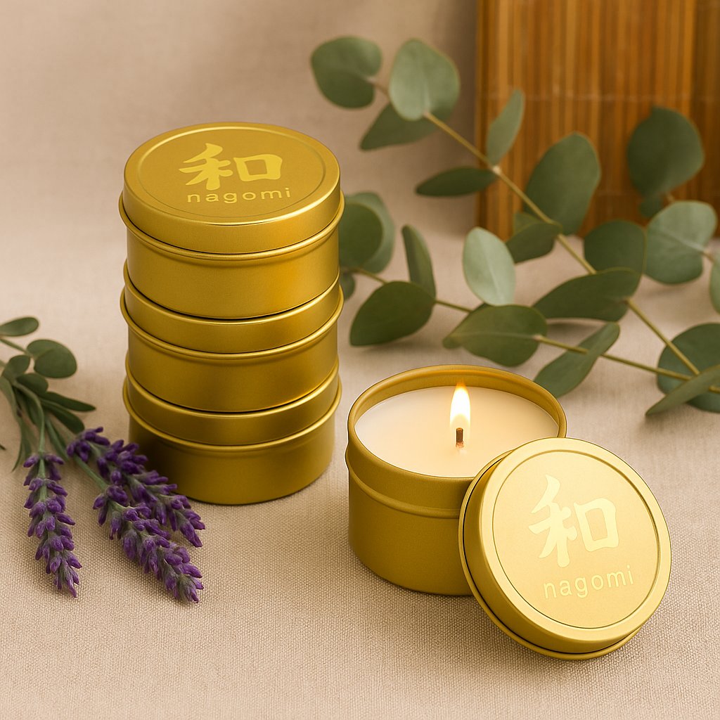 4 "Wellness Duo" luxury scented mini candles by Nagomi Candles