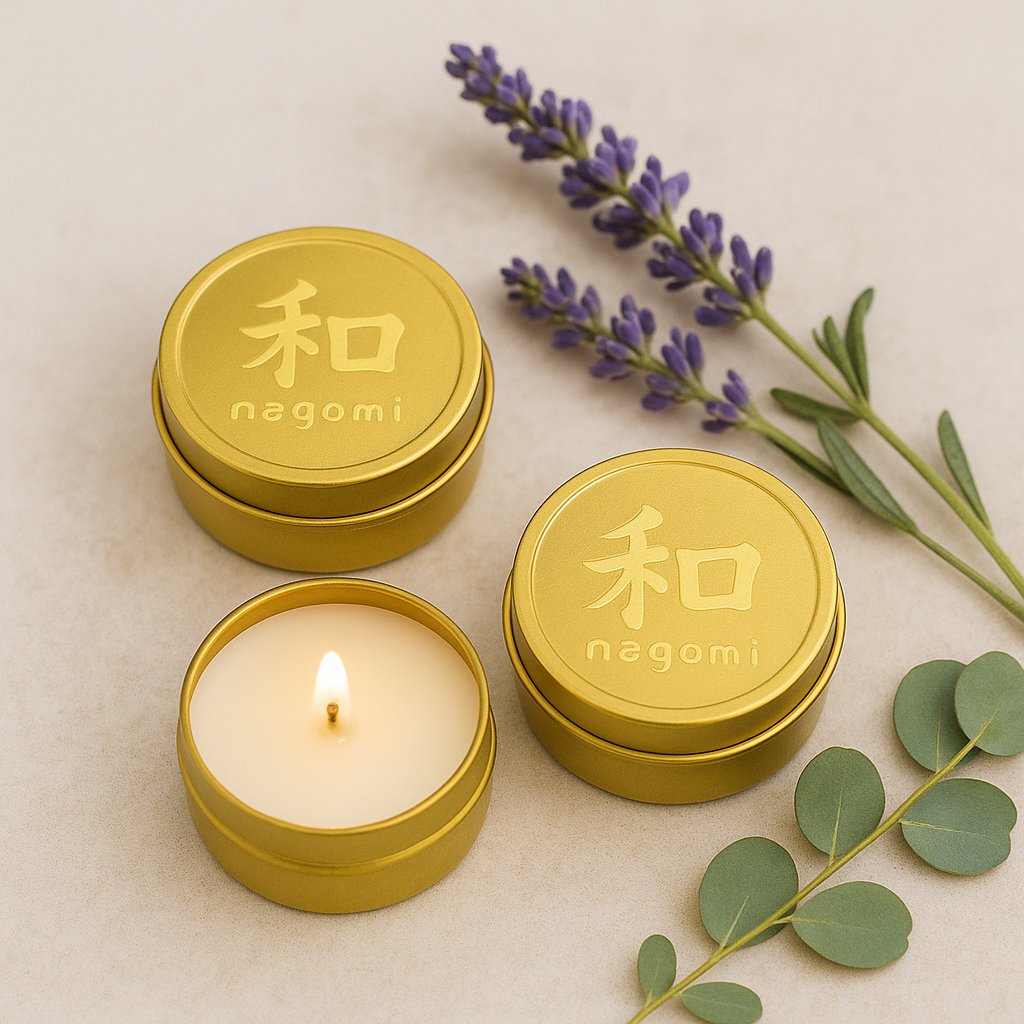 4 "Wellness Duo" luxury scented mini candles by Nagomi Candles