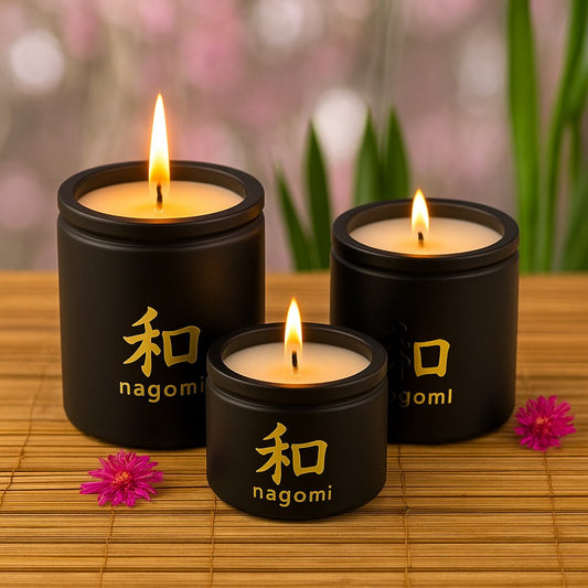 3 Bamboo Breeze luxury scented candles by Nagomi Candles