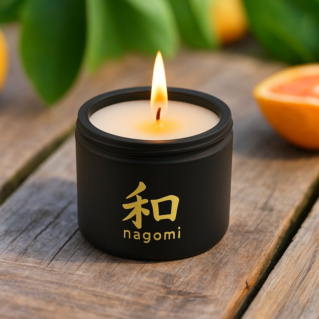 4 oz Citrus Vitality luxury scented candle by Nagomi Candles