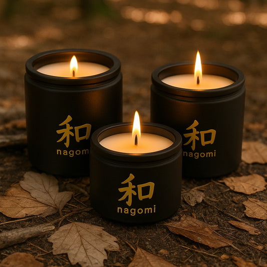 3 Dragon's Whisper luxury scented candles by Nagomi Candles